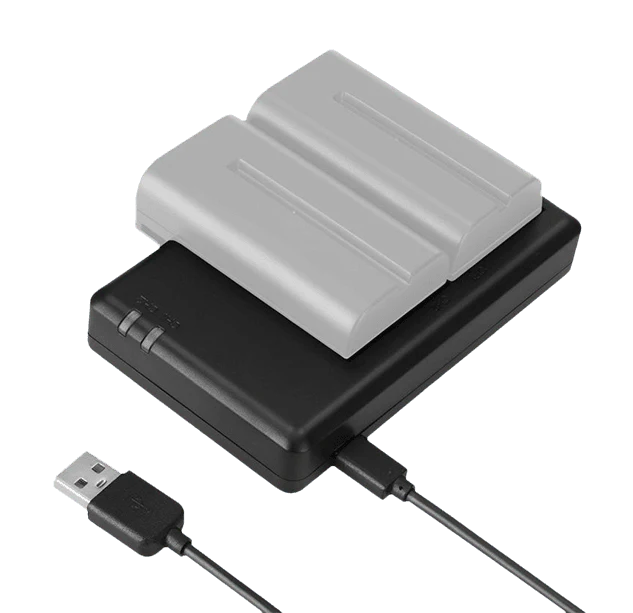 Dual-Slot Charger for NP-F970/750/550 Batteries